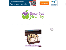 Tablet Screenshot of busybuthealthy.com